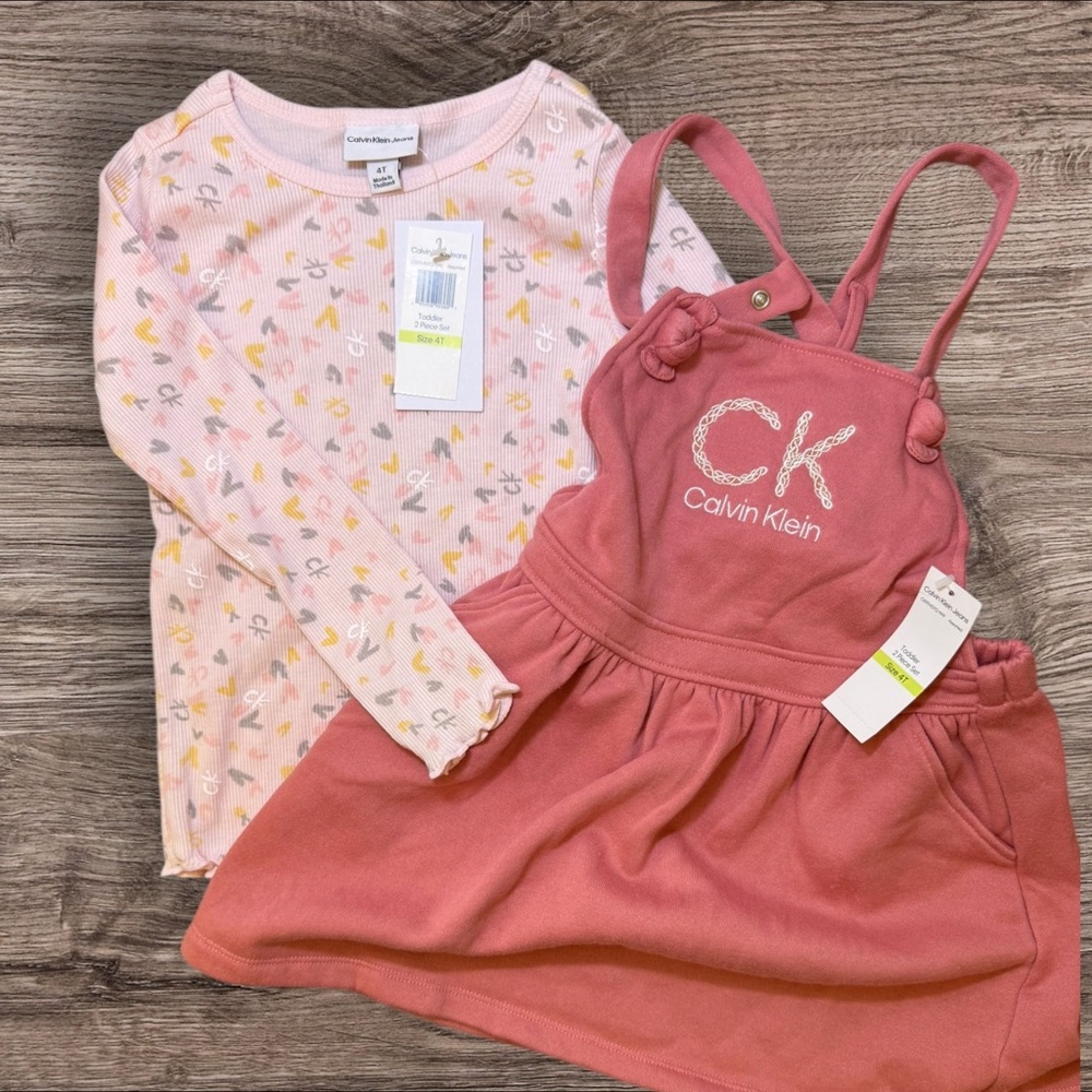Calvin Klein Pink Dress and Top Set